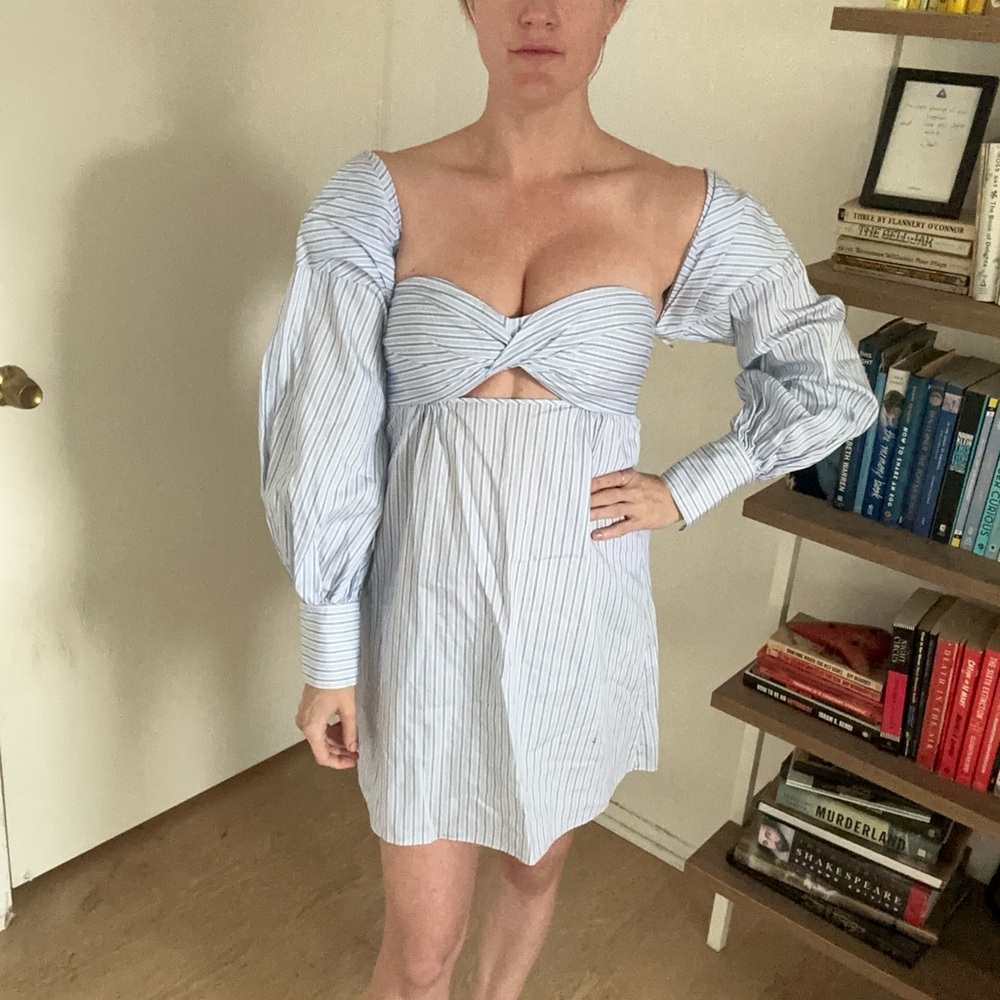 Petersyn Light Blue Strapless Dress XS - Picture 2 of 4